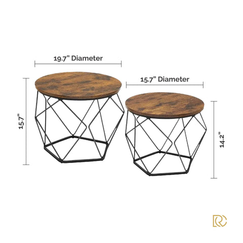 DuoNest™ Round Coffee Table Set