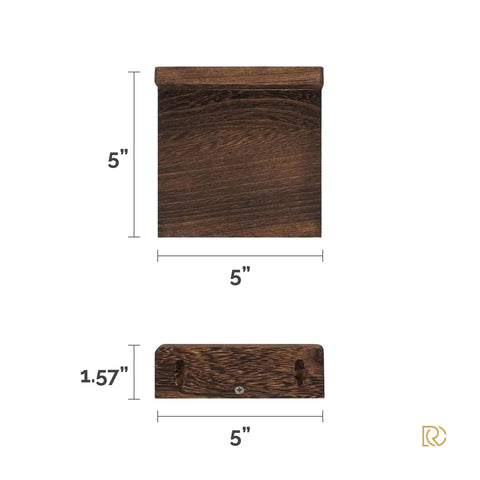 Nordic Floating Mini Shelves – 4-Pack Wood Display Ledges